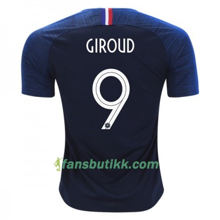 Fotball-VM 2018 Frankrike drakt Giroud 9 Hjemmetrøye
